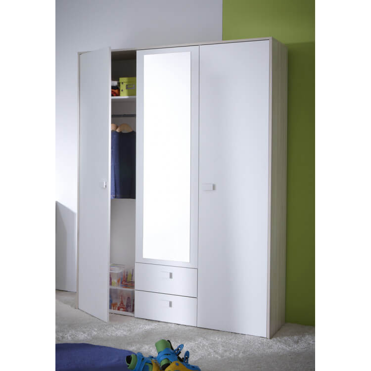 Armoire enfant contemporaine 3 portes Carno