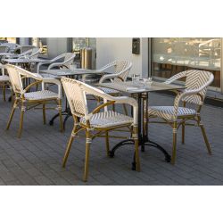 Chaise bistrot d'extérieur empilable Francfort