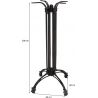 Pied de table de bar hauteur 108 cm Rome