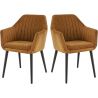 Fauteuil de restaurant (lot de 2) piétement bois Vegas