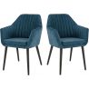 Fauteuil de restaurant (lot de 2) piétement bois Vegas