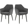 Fauteuil de restaurant (lot de 2) piétement bois Vegas