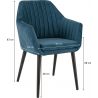 Fauteuil de restaurant (lot de 2) piétement bois Vegas