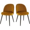 Chaise de restaurant (lot de 2) piétement bois Vegas