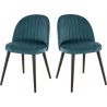 Chaise de restaurant (lot de 2) piétement bois Vegas