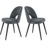 Chaise de restaurant (lot de 2) piétement bois Omaha