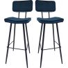 Tabouret de bar (lot de 2) piétement métal Chicago