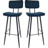 Tabouret de bar (lot de 2) piétement métal Chicago