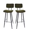 Tabouret de bar (lot de 2) piétement métal Chicago