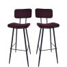 Tabouret de bar (lot de 2) piétement métal Chicago