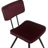 Chaise de restaurant (lot de 2) piétement métal Chicago