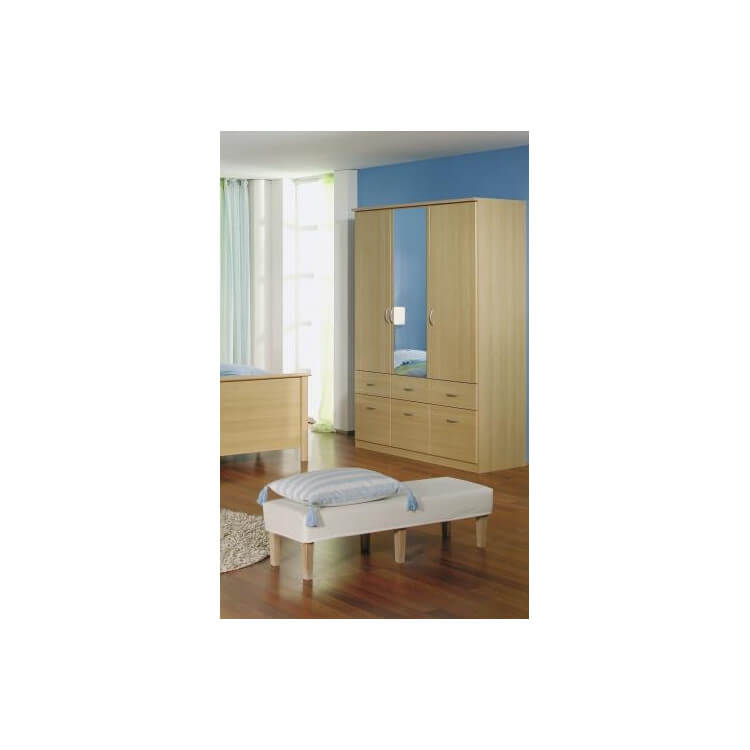 Armoire adulte 3 portes/6 tiroirs Lausanne