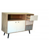 Buffet/bahut style scandinave 107 cm chêne/imprimé Mayline