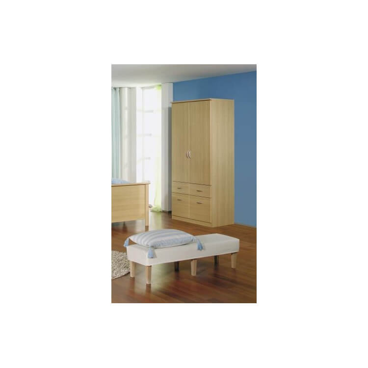 Armoire adulte 2 portes/4 tiroirs Lausanne