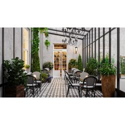 Chaise bistrot empilable pour extérieur Arras