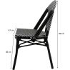 Chaise bistrot empilable pour extérieur Arras