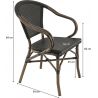 Fauteuil empilable d'extérieur Deauville