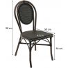 Chaise bistrot empilable pour extérieur Deauville