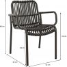 Fauteuil d'extérieur empilable Fréjus