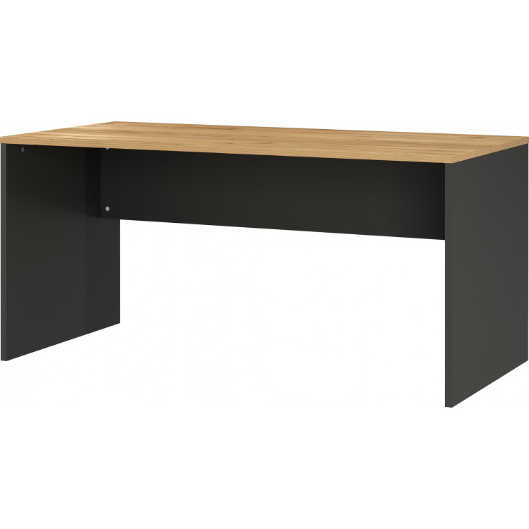 Bureau droit contemporain chêne/graphite Oleron