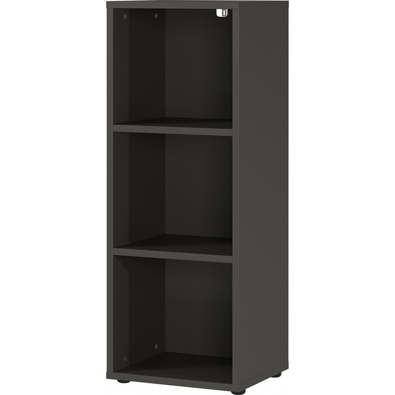 Etagère de bureau contemporaine H 120 cm coloris graphite Oleron Graphite — Graphite