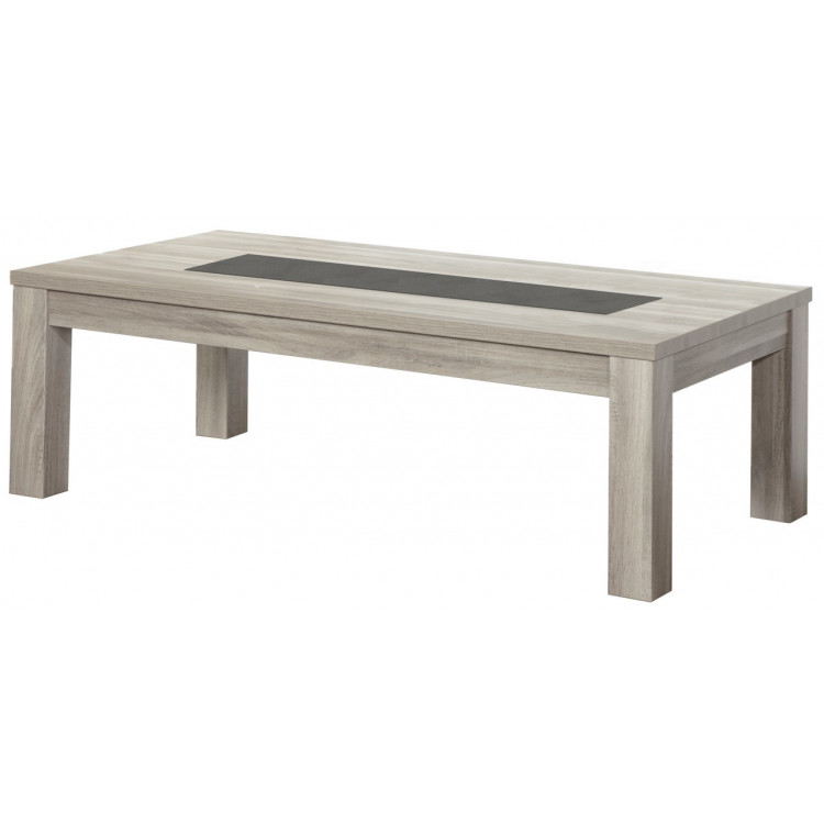 Table basse rectangulaire contemporaine chêne gris Pittsburg