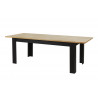 Table de salle à manger extensible style Vayana chêne/noir Vayana