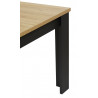 Table de salle à manger extensible style Vayana chêne/noir Vayana