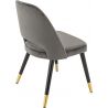 Chaise de restaurant (lot de 2) revêtement velours Fiora