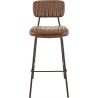 Tabouret de bar vintage (lot de 2) structure en métal Harley