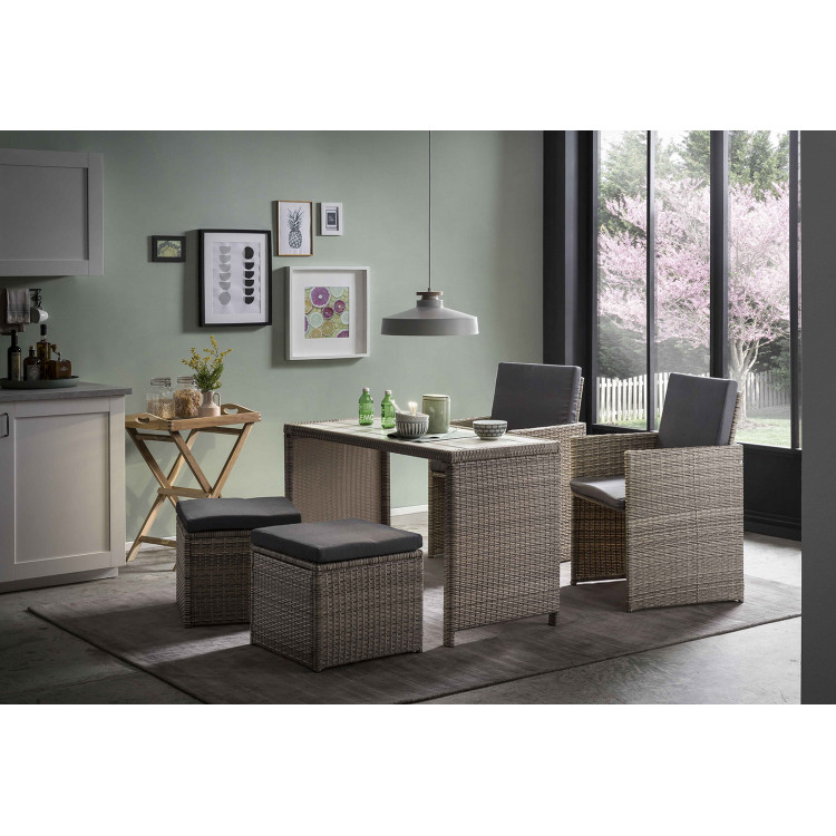 Set De 3 Miniatures Métal 1/12 – Table Ronde (10,2 Cm) Et 2 Chaises (11,5 Cm) – Jardin De Maison De Poupée – Noir élégant