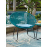 Salon de jardin moderne en PVC turquoise Alexane