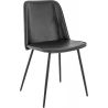 Chaise de restaurant (lot de 2) structure métal et assise similicuir Boston