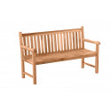 Banc de jardin 150 cm en teck massif naturel Eoline