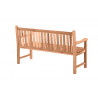 Banc de jardin 150 cm en teck massif naturel Eoline