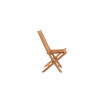 Chaise de jardin en teck massif naturel (lot de 2) Eoline