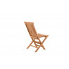 Chaise de jardin en teck massif naturel (lot de 2) Eoline