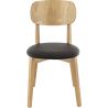 Chaise de bar (lot de 2) structure en hêtre Kostas