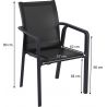 Fauteuil d'extérieur empilable en polypropylène Maria
