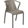 Fauteuil d'extérieur (lot de 4) en polypropylène Camille