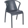 Fauteuil d'extérieur (lot de 4) en polypropylène Camille