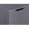 Meuble de rangement contemporain 122 cm gris graphite Octavia