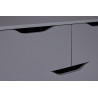 Meuble de rangement contemporain 82 cm gris graphite Octavia
