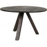 Table à manger ronde Ø120 cm en acacia massif et métal Hector