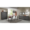 Buffet/bahut contemporain coloris gris Fino