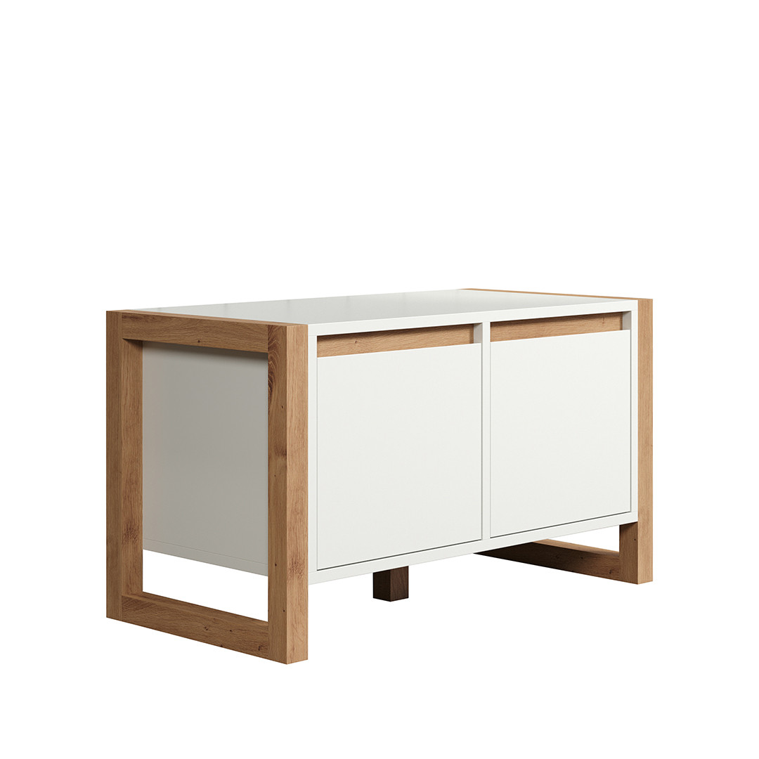 Banc Entrée Chambre Scandinave Bois Rangement Blanc