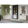 Buffet/bahut scandinave 113 cm blanc/chêne Jedusor