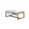 Table basse scandinave blanc/chêne Jedusor