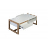 Table basse scandinave blanc/chêne Jedusor