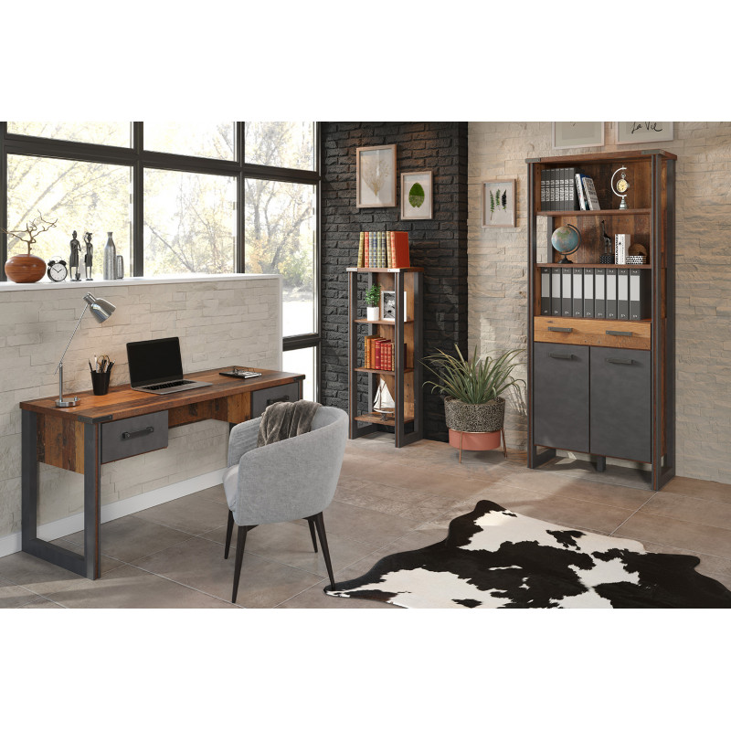 MESO - Bureau droit style moderne bureau/chambre d'ado - 98x51x76